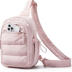 Bagsmart pink crossbody / sling bag